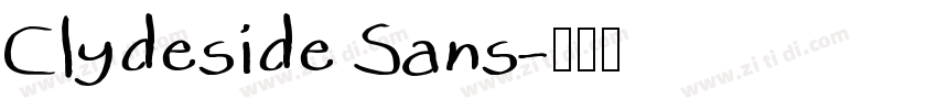 Clydeside Sans字体转换